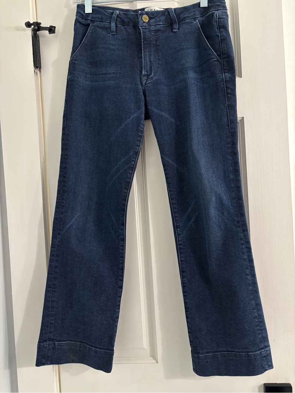 Frame Le High Flare Denrock Jeans - Size 27